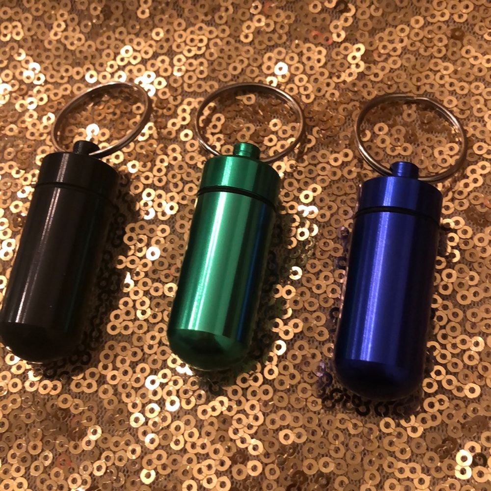 PILL HOLDER KEYCHAIN